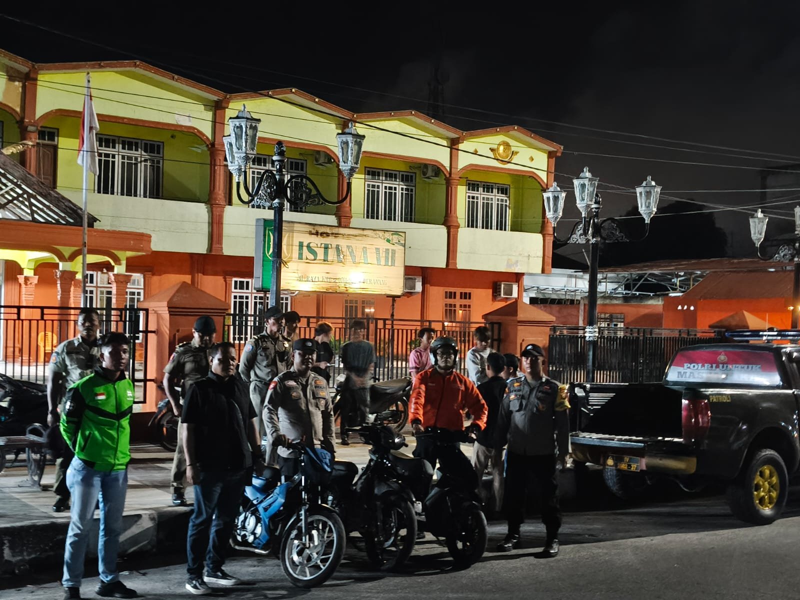 Polisi Tualang mengamankan motor trondol saat penertiban balap liar di Perawang