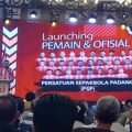 Launching pemain dan ofisial Persatuan Sepakbola Padang (PSP) di Pangeran Beach Hotel Padang