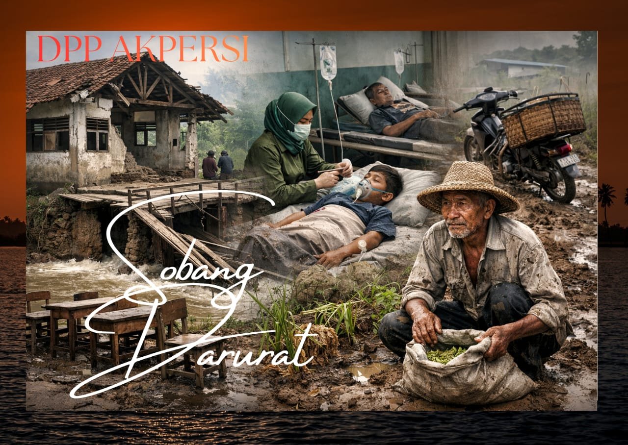 AKPERSI soroti krisis pelayanan publik di Desa Sobang Pandeglang, sekolah rusak, akses kesehatan sulit, jalan berlumpur hambat pertanian.