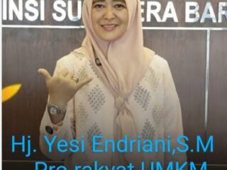 Hj. Yesi Endriani, yang saat ini bertugas di Komisi V DPRD Sumatera Barat dari Fraksi Demokrat, dikenal aktif memperjuangkan isu-isu kesejahteraan rakyat