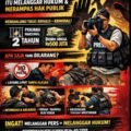 Poster larangan menghalangi tugas wartawan sesuai UU Pers