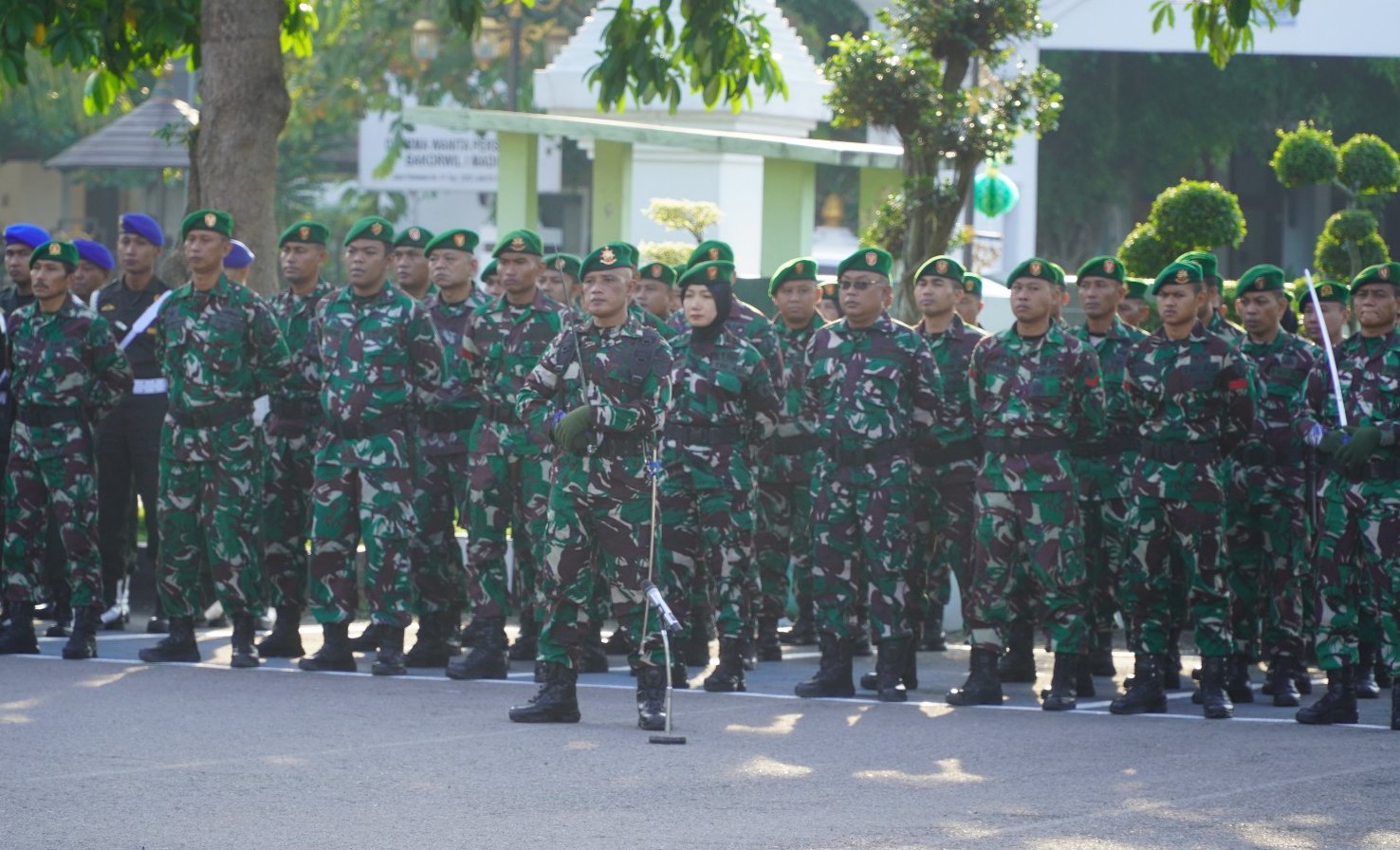 Panglima TNI saat amanat upacara di Makorem Madiun