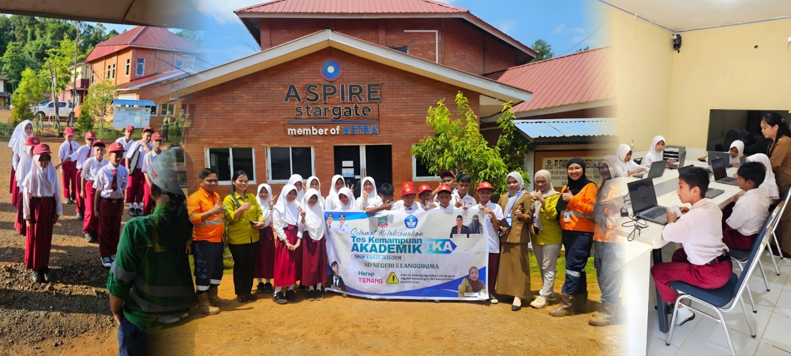 Siswa SDN 5 Langgikima mengikuti TKA difasilitasi PT Stargate Pasific Resources