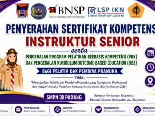 SMPN 38 Padang Gelar Apel Pasukan dan Serah Terima Sertifikat BNSP