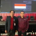 Perwakilan Dinas Koperasi dan UKM bersama ketua umum AMK David Oktavianus usai kegiatan pelantikan di Padang