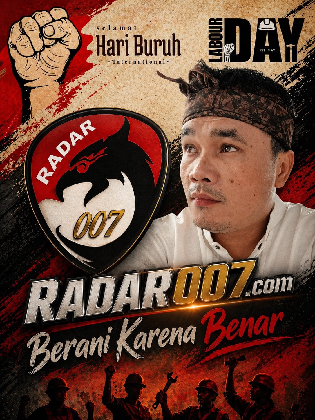 Ucapan Selamat Hari Buruh 2026 Pimpinan Radar007.com Maruli Silitonga