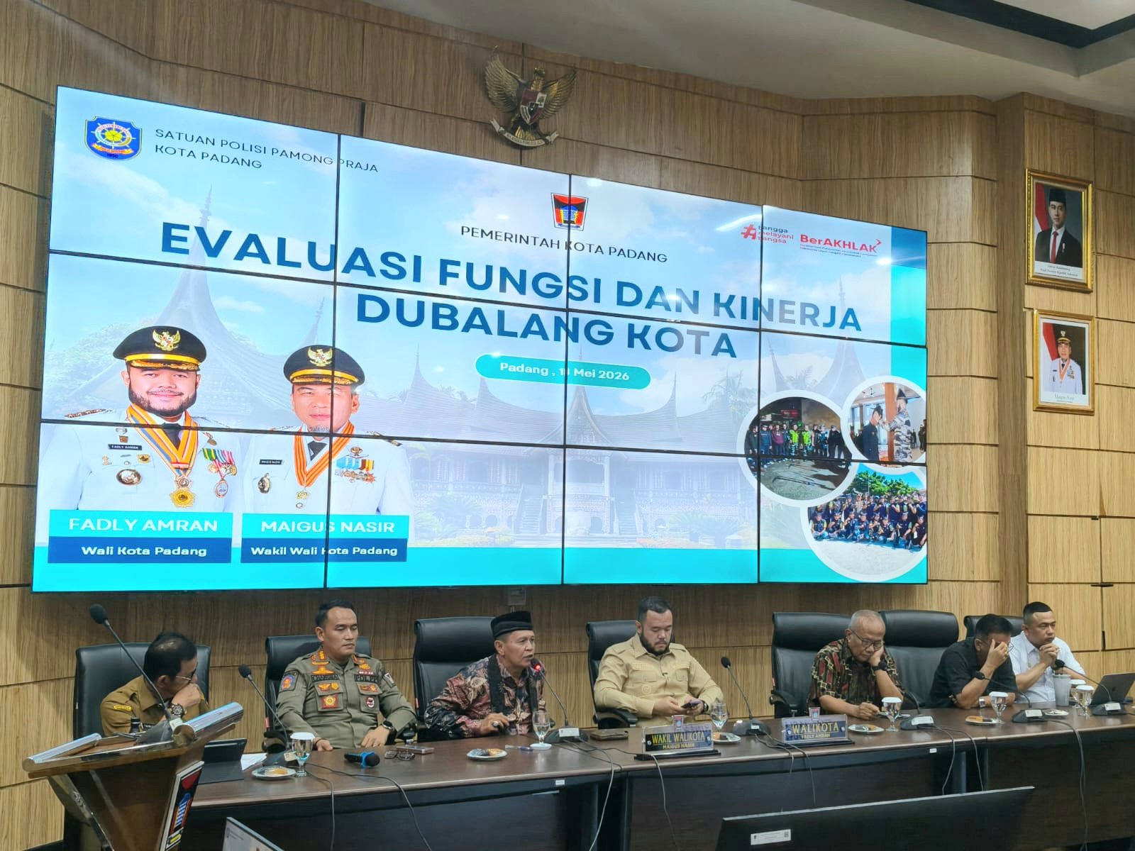 Evaluasi fungsi dan kinerja Dubalang Kota Padang bersama Irwan Basir dan Pemko Padang