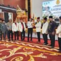 Bupati Hendrajoni membuka Rakernas I DPP PKPS di Painan Convention Center bersama pengurus PKPS dan Forkopimda Pesisir Selatan.