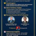 Poster Pendidikan dan Pelatihan Paralegal Profesional DPP PUSBAKUM SAW Tahun 2026.