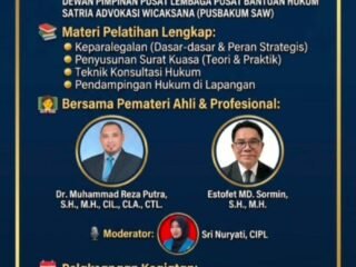 PUSBAKUM SAW Buka Pendidikan Paralegal Profesional, Kesempatan Emas Tingkatkan Kompetensi Hukum Masyarakat