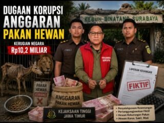 Eks Dirut Kebun Binatang Surabaya Jadi Tersangka Kasus Dugaan Korupsi Anggaran Pakan Hewan, Diduga Rugikan Negara Rp10,2 Miliar