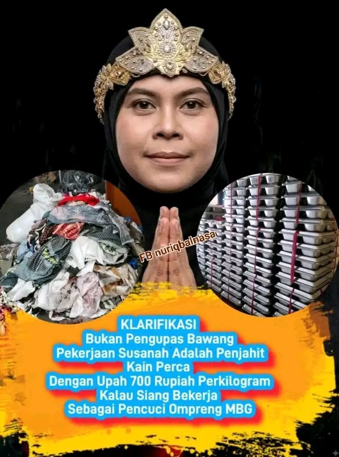 Susanah Ternyata Penjahit kain perca yang disebut dalam pidato Presiden Prabowo Subianto