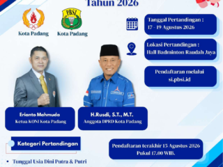 Turnamen Bulutangkis Wali Kota Padang Cup 2026