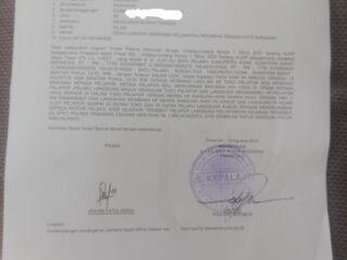 Dugaan pencurian Surat laporan polisi terkait dugaan pencurian HP Samsung A04s