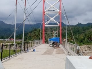 Jembatan Gantung Koto Rawang Rampung, Akses Transportasi Warga Kembali Lancar