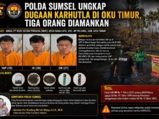 Polda Sumsel Ungkap Dugaan Karhutla OKU Timur, Tiga Orang Diamankan