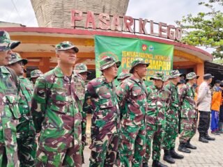 TNI Peduli Sampah, Dandim Boyolali Pimpin Karya Bakti Bersihkan Empat Pasar Tradisional