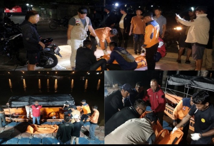 Proses pencarian korban Tenggelam