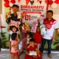 Perayaan HUT ke-81 RI bersama anak-anak di Jalan Watas Pisang Kota Padang