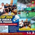 PBSI Cup 2026 Sumatera Barat Suasana PBSI Cup 2026 dan kehadiran pengurus KONI serta PBSI Kota Padang