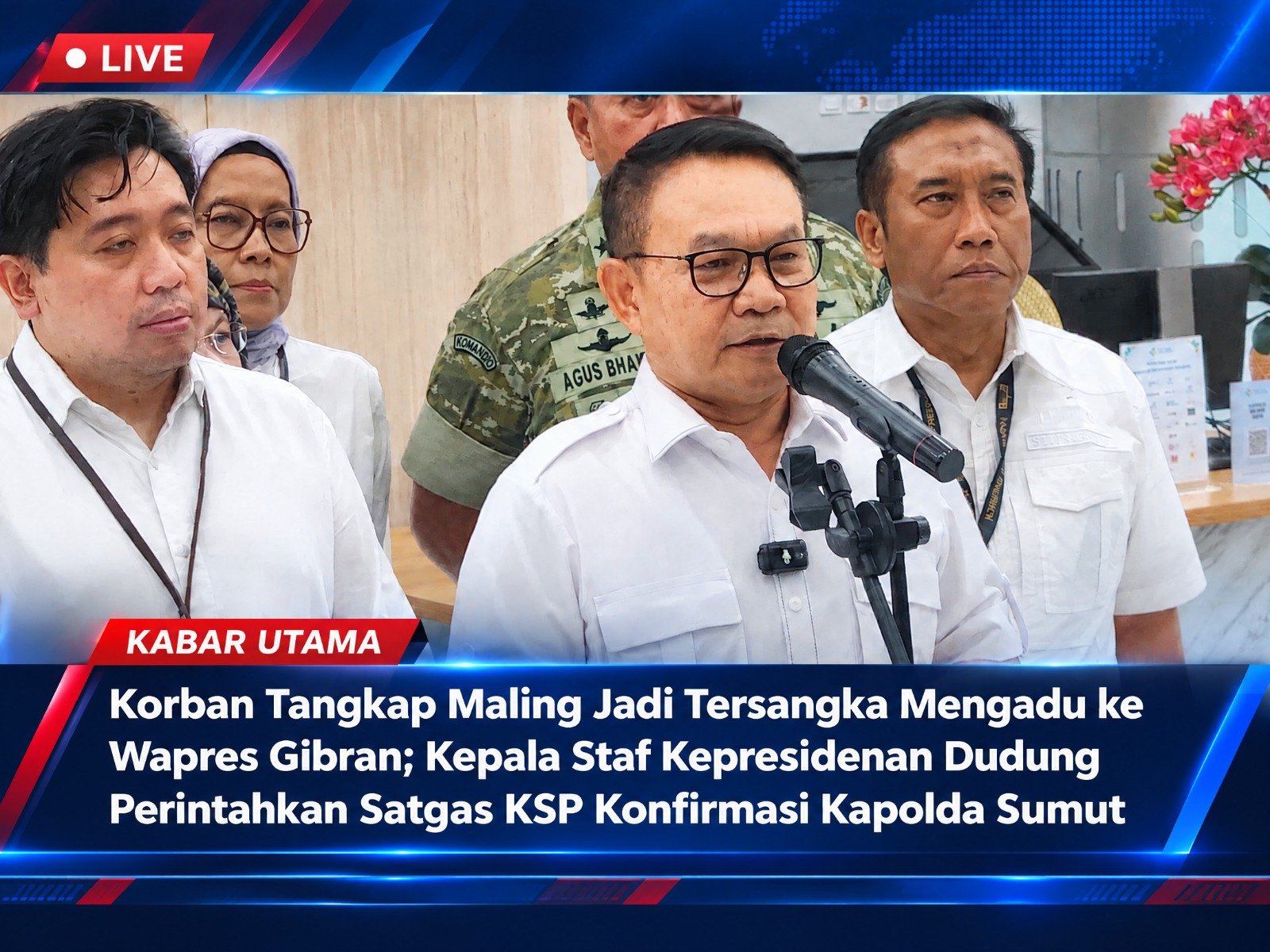 Kasus Korban Nangkap Maling Jadi Tersangka Sampai ke Wapres Gibran, Dudung: Satgas KSP Segera Konfirmasi Kapolda Sumut