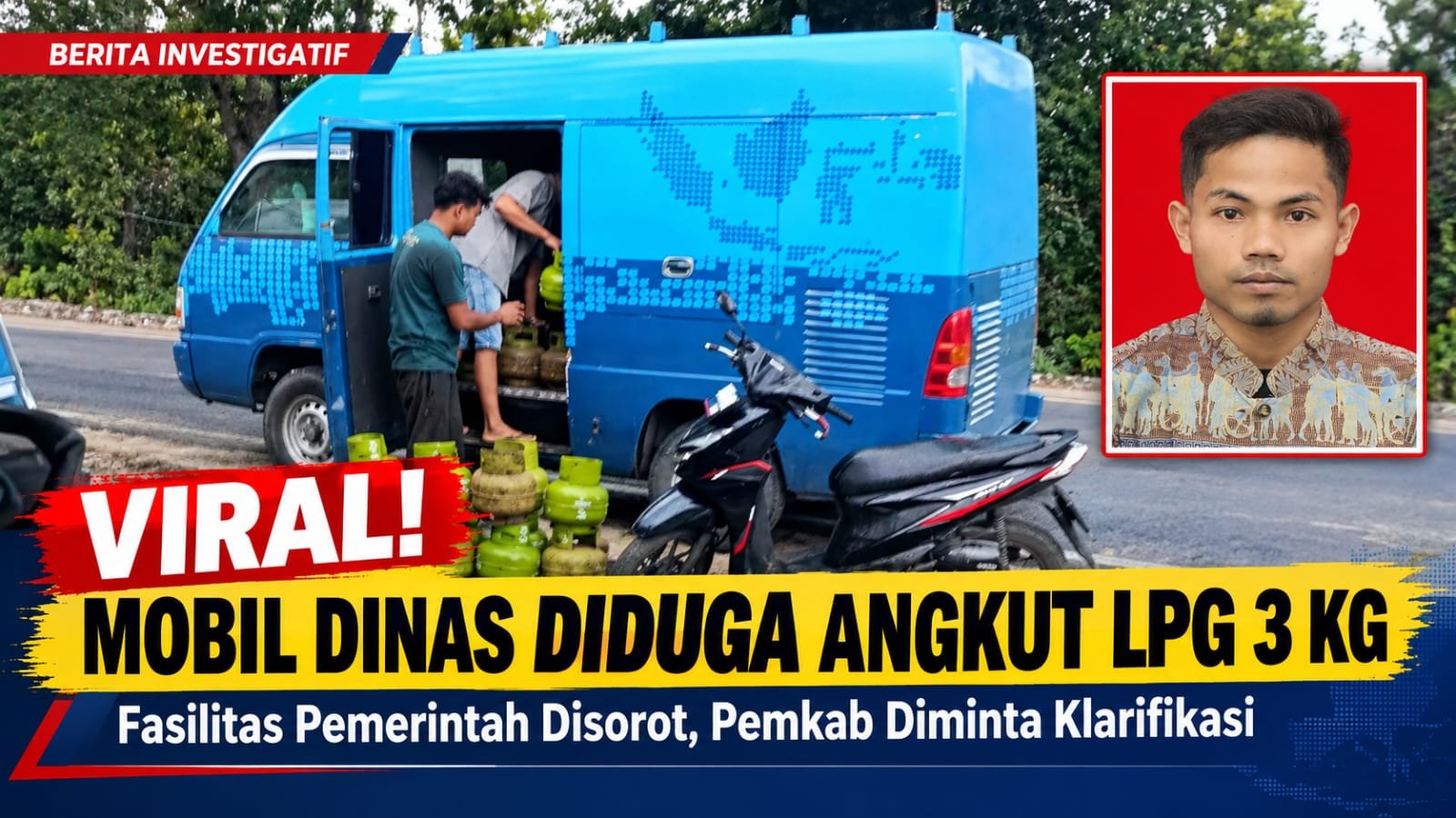 Diduga Mobil Dinas Angkut LPG 3 KG