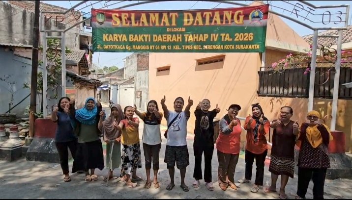 Hasil Karya Bakti Daerah Tahap IV TA. 2026 Koramil 03 Serengan Sudah Capai 99,9 Persen