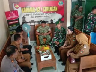 Sinergi Untuk Negeri, Kapolsek & Camat Serengan Beri Ucapan HUT TNI ke-81 ke Koramil 03/Serengan.